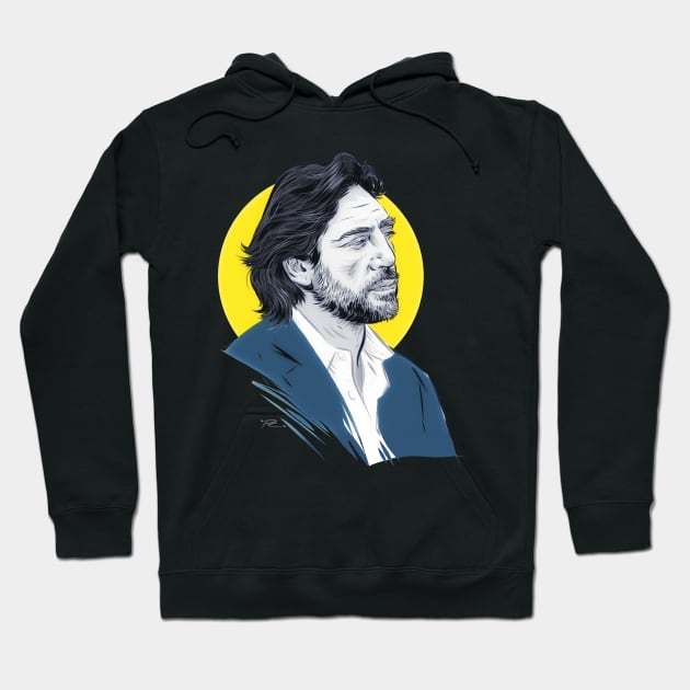 Javier Bardem - An illustration by Paul Cemmick Hoodie by PLAYDIGITAL2020